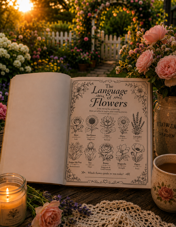 Flowers For You Coloring Book
