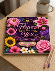 Flowers For You Coloring Book