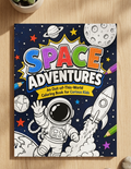 Space Adventures Side-by-Side Coloring Workbook