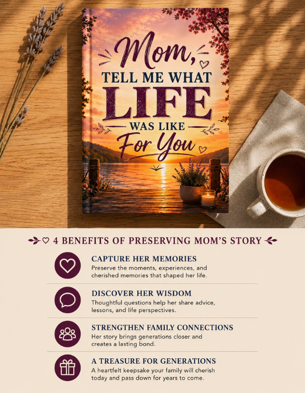Mom Tell Me Your Life Story | Memory Journal Gift