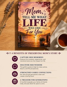 Mom Tell Me Your Life Story | Memory Journal Gift