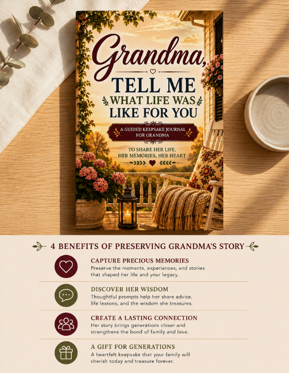 Grandma, Tell Me What Life Was Like For You — Memory & Legacy Journal