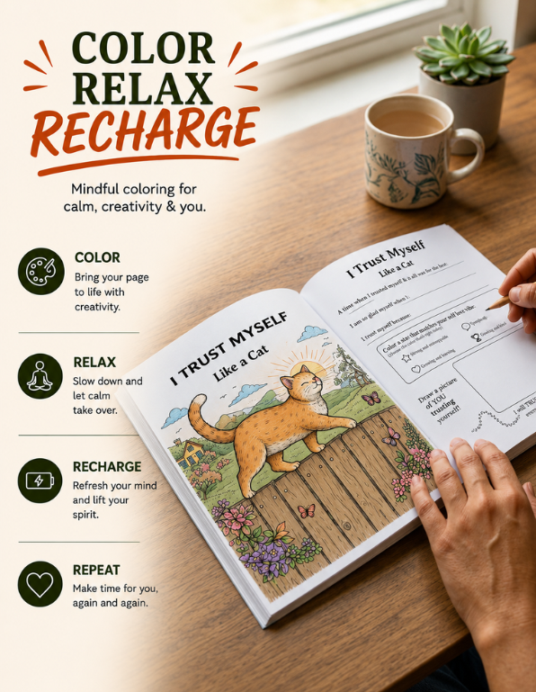 Animal Affirmations Coloring Book for Kids - Build Confidence
