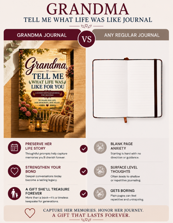 Grandma, Tell Me What Life Was Like For You — Memory & Legacy Journal
