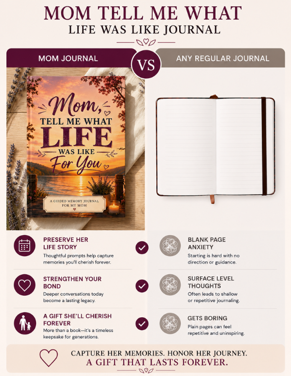 Mom Tell Me Your Life Story | Memory Journal Gift