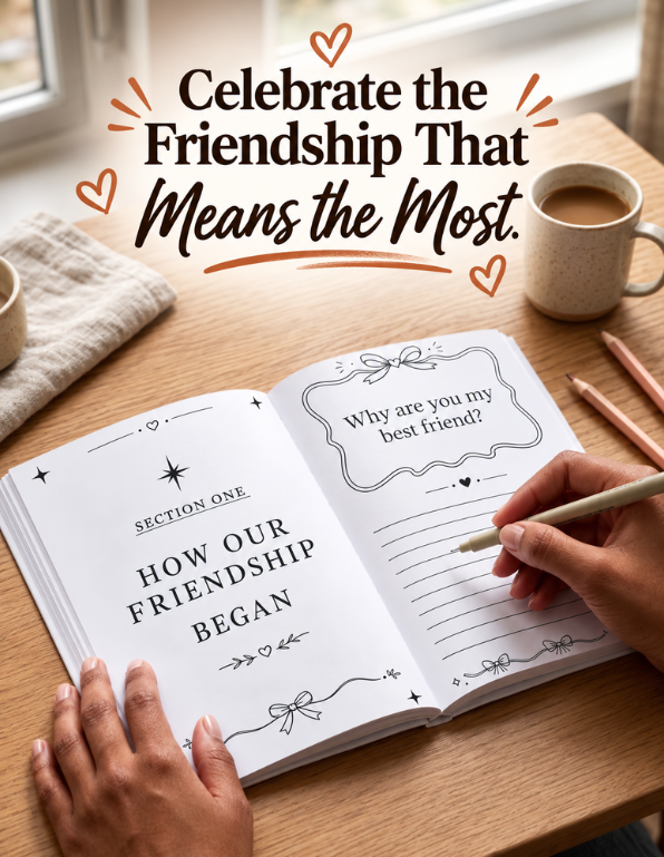Guided Friendship Memory & Keepsake Journal