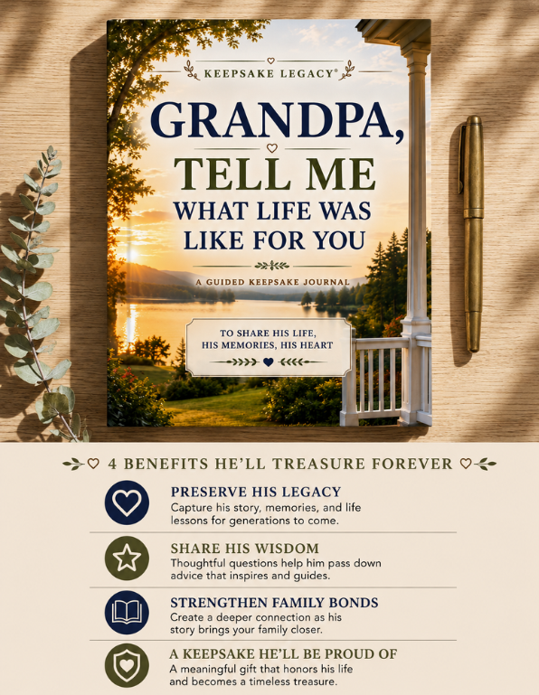 Grandpa, Tell Me What Life Was Like For You — Memory & Legacy Journal