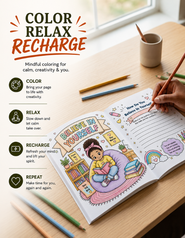 I Am Enough: An Empowering Coloring & Activity Book for Kids