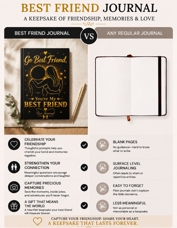 Guided Friendship Memory & Keepsake Journal