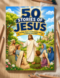 50 Stories of Jesus – Bible Story and Coloring Book for Kids
