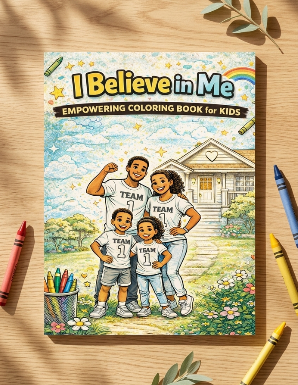 I Believe in Me Kids Coloring Book - Self-Worth Activity
