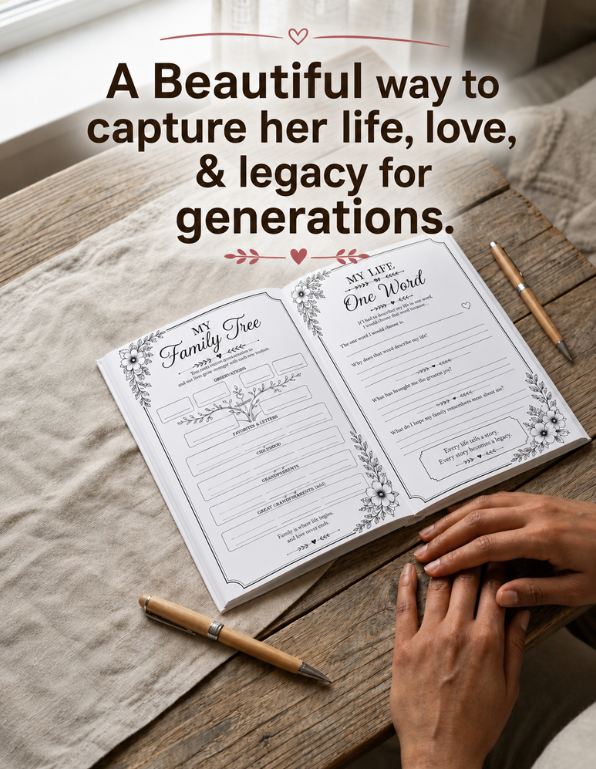 Grandma, Tell Me What Life Was Like For You - Keepsake Legacy Journal