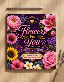 Flowers For You Coloring Book