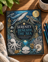 Serenity Beneath the Sea: A Relaxing Ocean Mandala Coloring Book