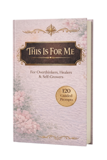 Book titled 'This Is For Me' with floral design on a white background