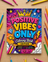Positive Vibes Only: An Uplifting Coloring Book