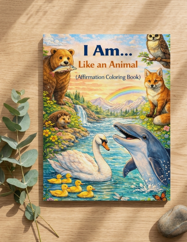 Animal Affirmations Coloring Book for Kids - Build Confidence